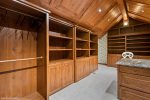 massive master suite closet has plenty of room for your belongings 